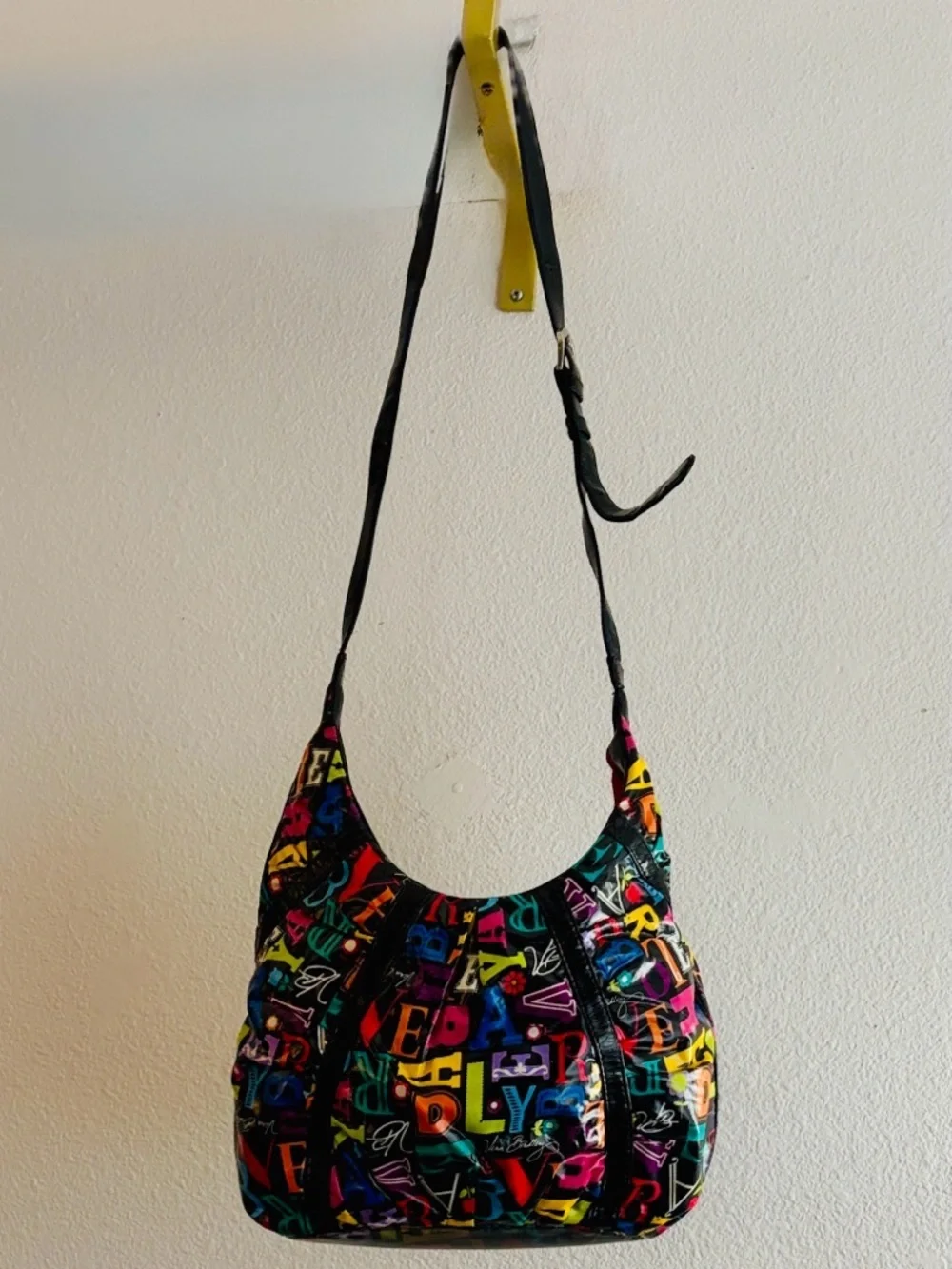 Vera Bradley A-Z Vinyl Hobo Shoulder Bag From A to Z Alphabet